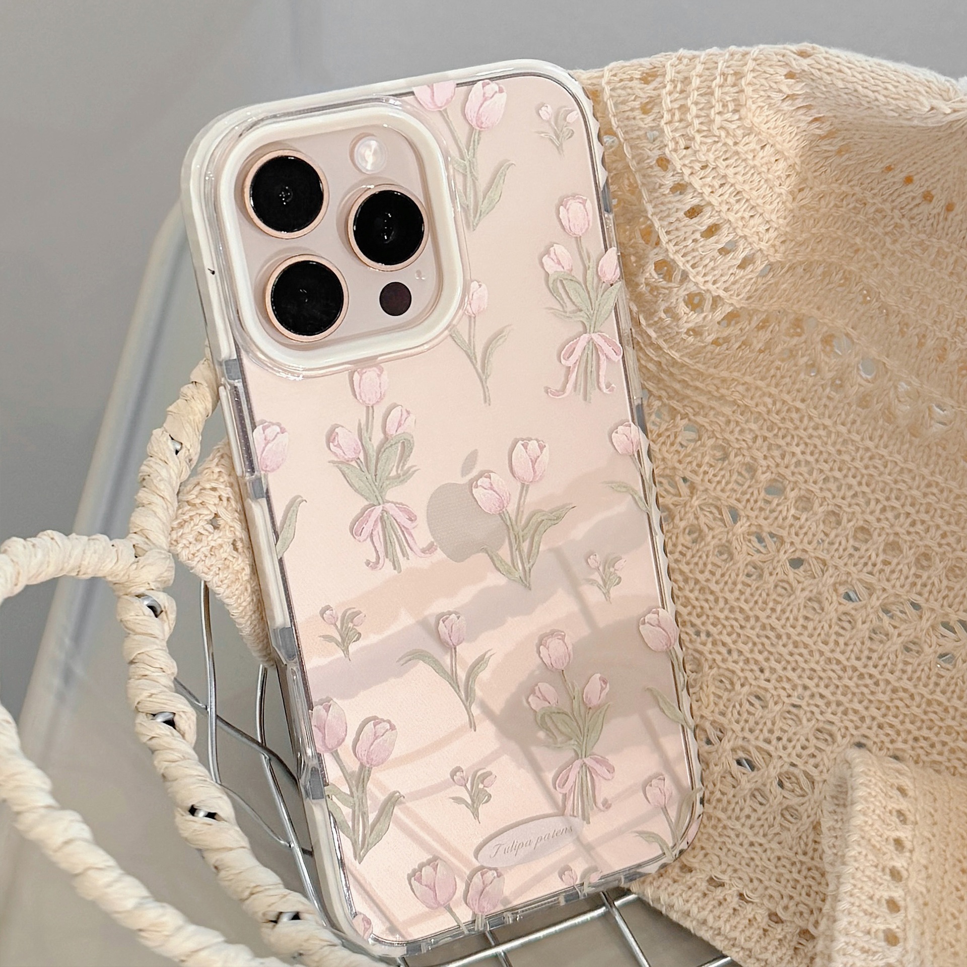Korean Full Screen Pink Tulip  - đánh giá và giá Phone Cases Korean