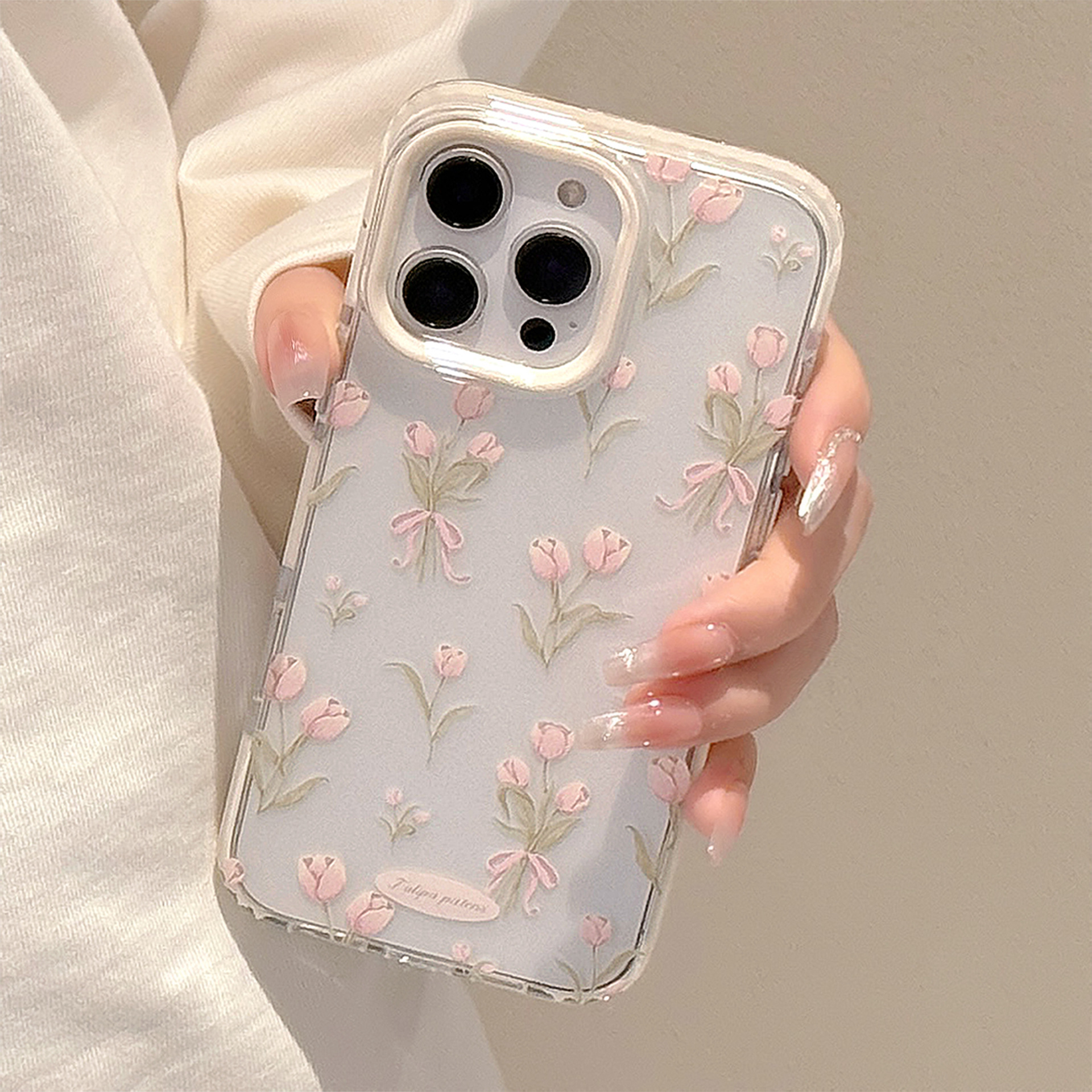 Korean Full Screen Pink Tulip  - đánh giá và giá Phone Cases Korean