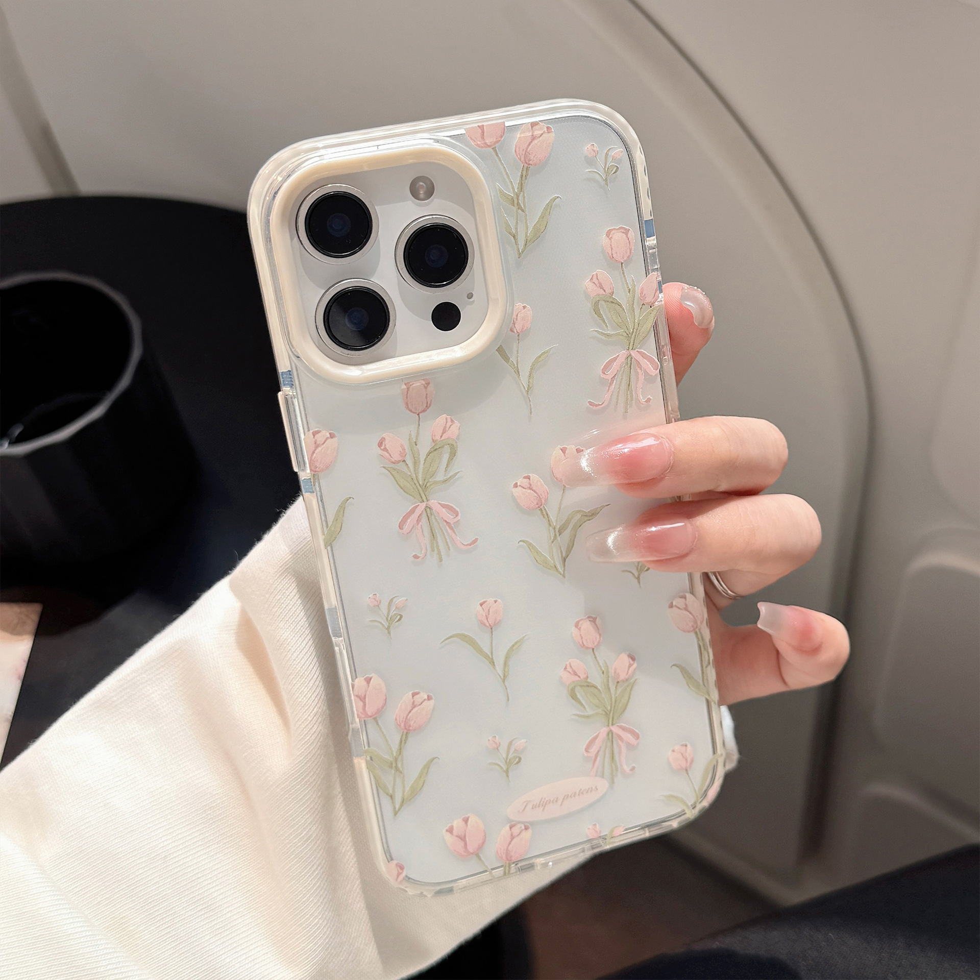 Korean Full Screen Pink Tulip  - đánh giá và giá Phone Cases Korean