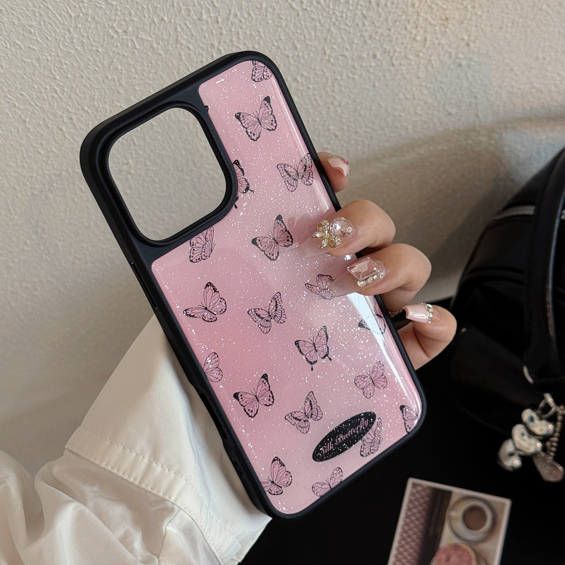 Korean Glitter Black Butterfly - đánh giá và giá Phone Cases Korean