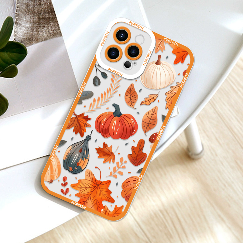 Retro Autumn Maple Leaf Pumpki - đánh giá và giá Phone Cases Motorola
