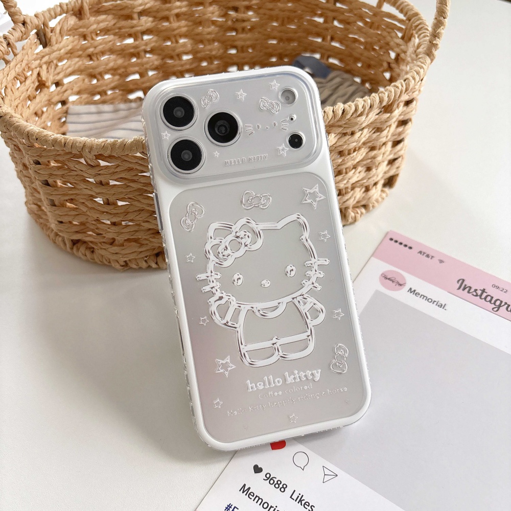 Cute Cartoon Pink Silver Botto - đánh giá và giá Phone Cases With Camera Cover