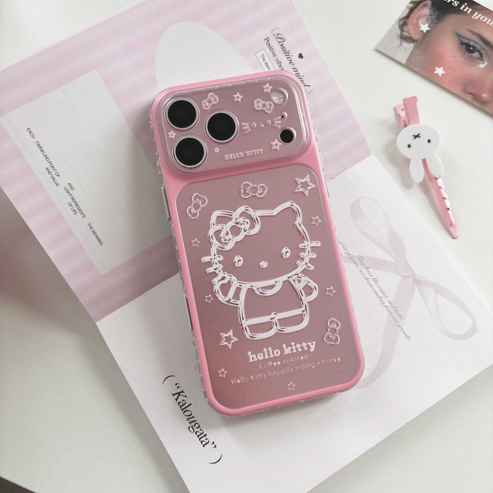 Cute Cartoon Pink Silver Botto - đánh giá và giá Phone Cases With Camera Cover