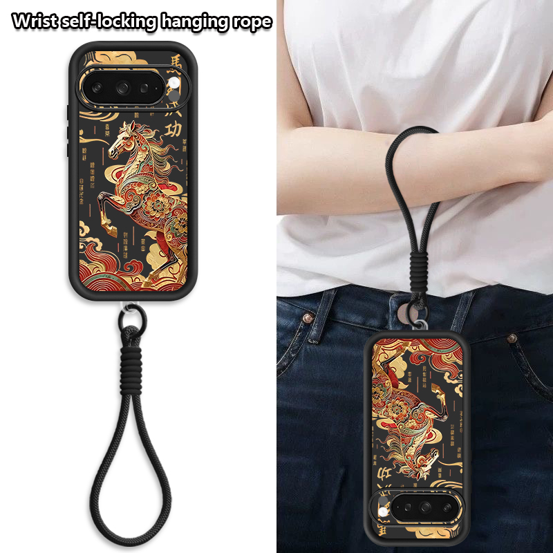 Cute Foal Print Wrist Strap La - đánh giá và giá Phone Cases Pixel 10 Pro