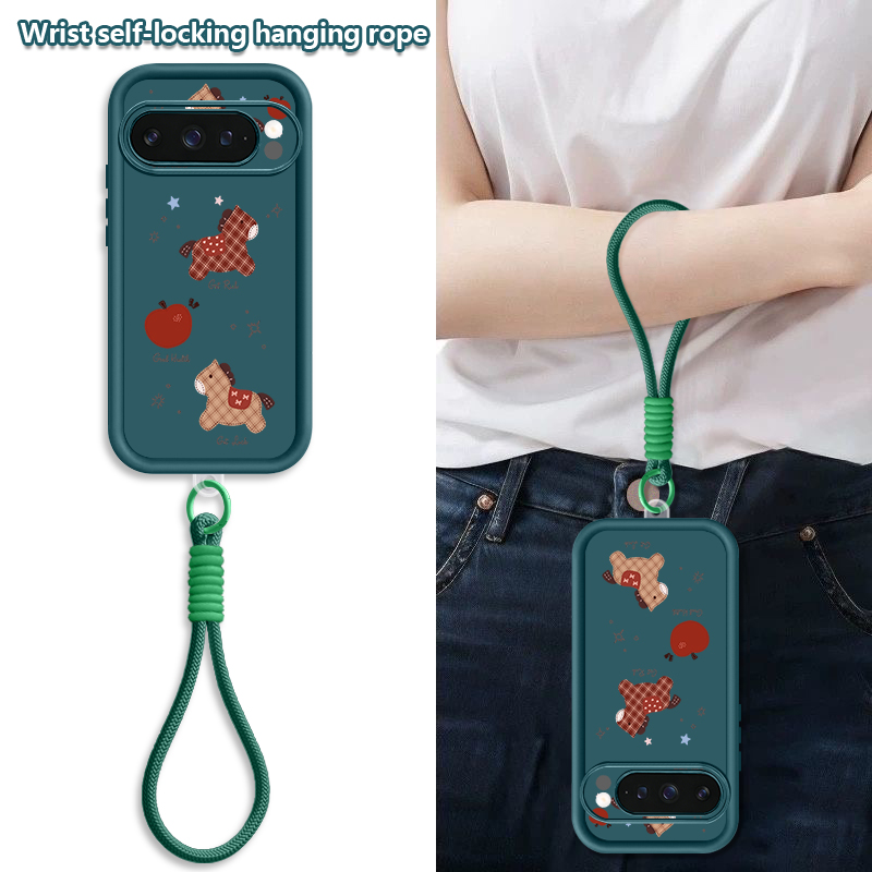Cute Foal Print Wrist Strap La - đánh giá và giá Phone Cases Pixel 10 Pro