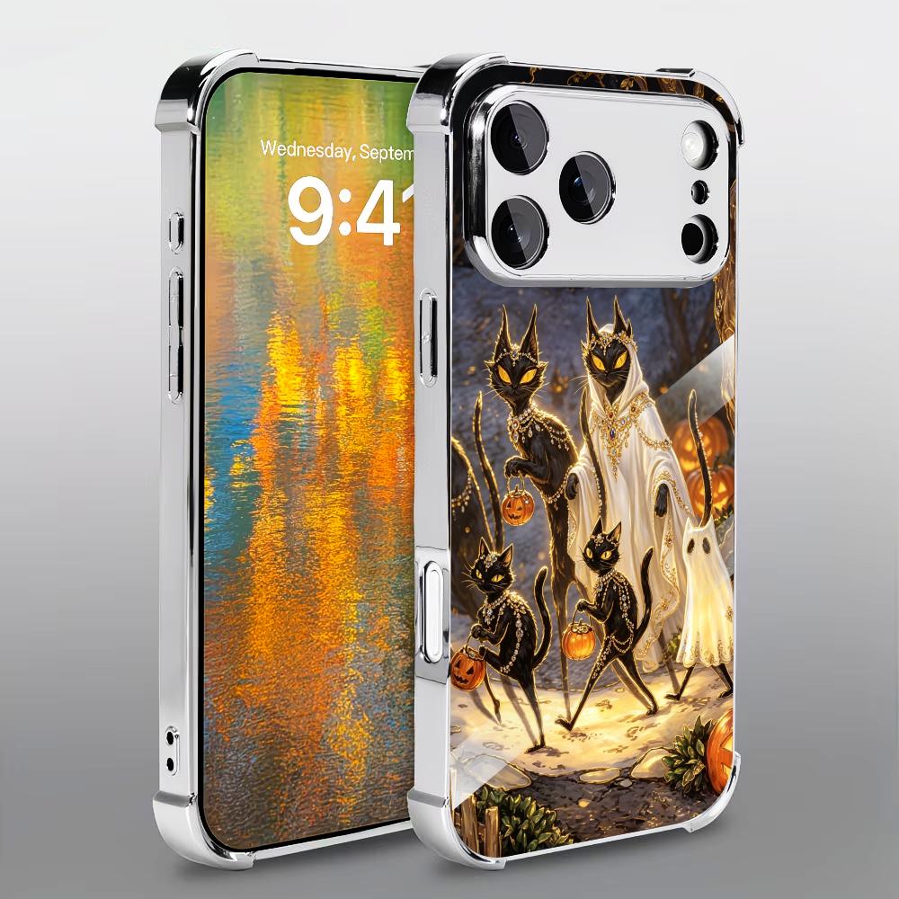 Halloween Black Cat glass phon - đánh giá và giá Phone Cases Rhode