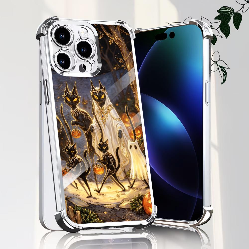 Halloween Black Cat glass phon - đánh giá và giá Phone Cases Rhode