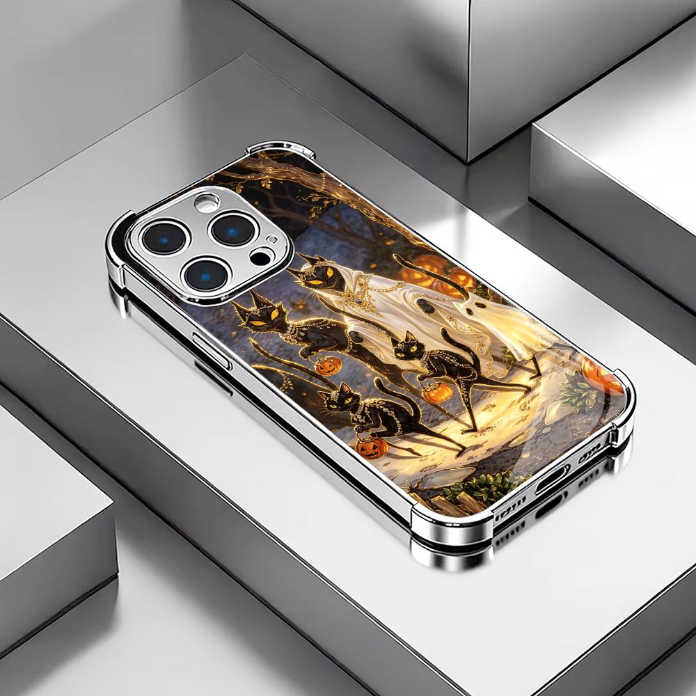 Halloween Black Cat glass phon - đánh giá và giá Phone Cases Rhode