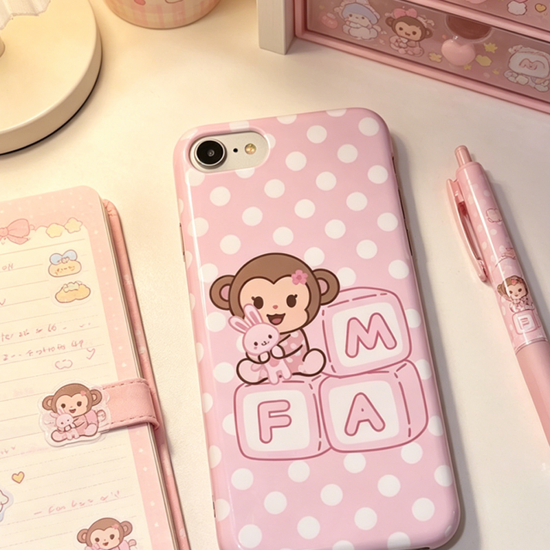 Korean Cartoon Sweet Pink Cute - đánh giá và giá Phone Cases Polka Dot