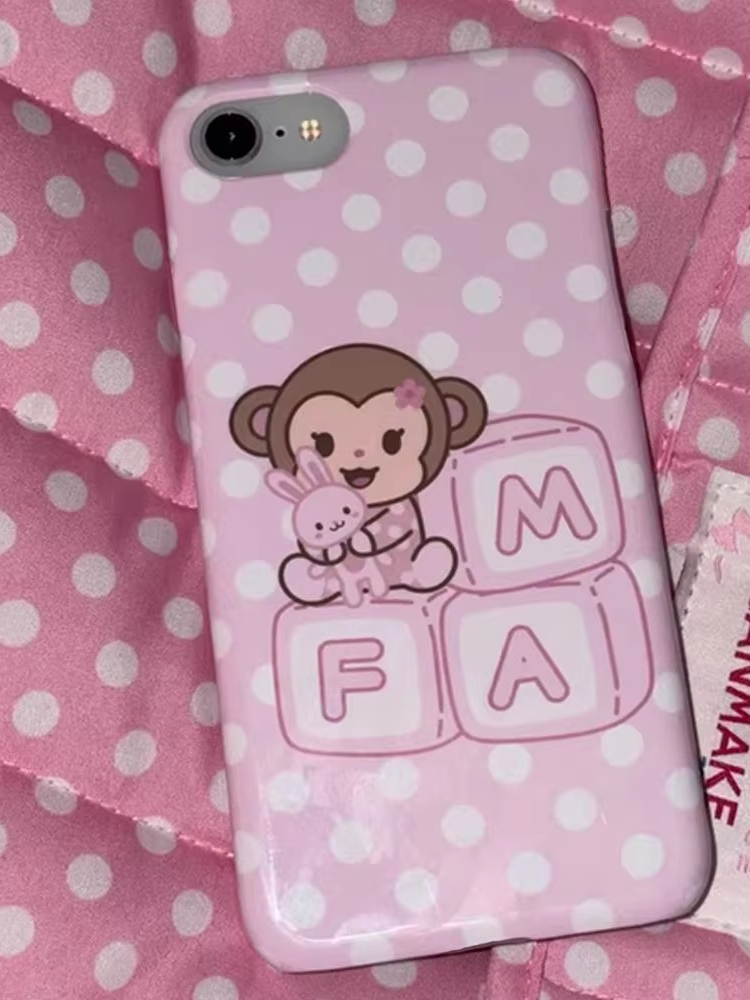 Korean Cartoon Sweet Pink Cute - đánh giá và giá Phone Cases Polka Dot