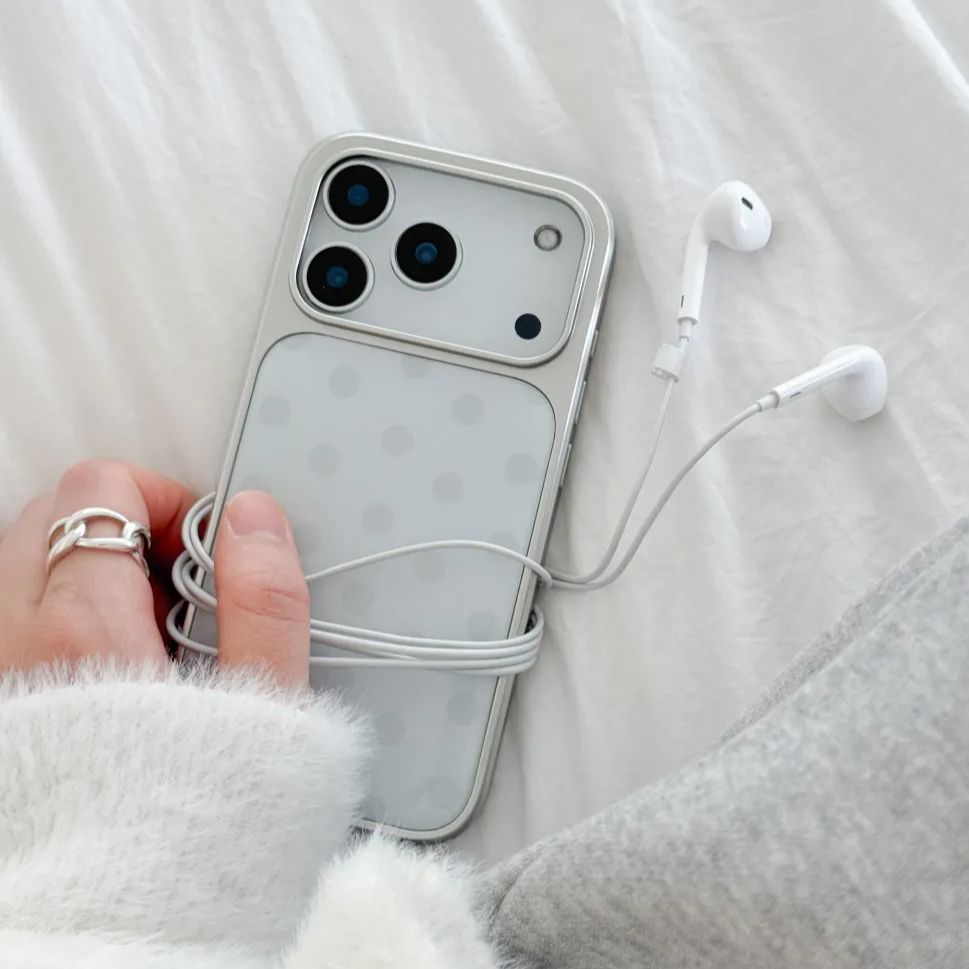 Korean Ins Minimalist Blue Pol - đánh giá và giá Phone Cases Polka Dot
