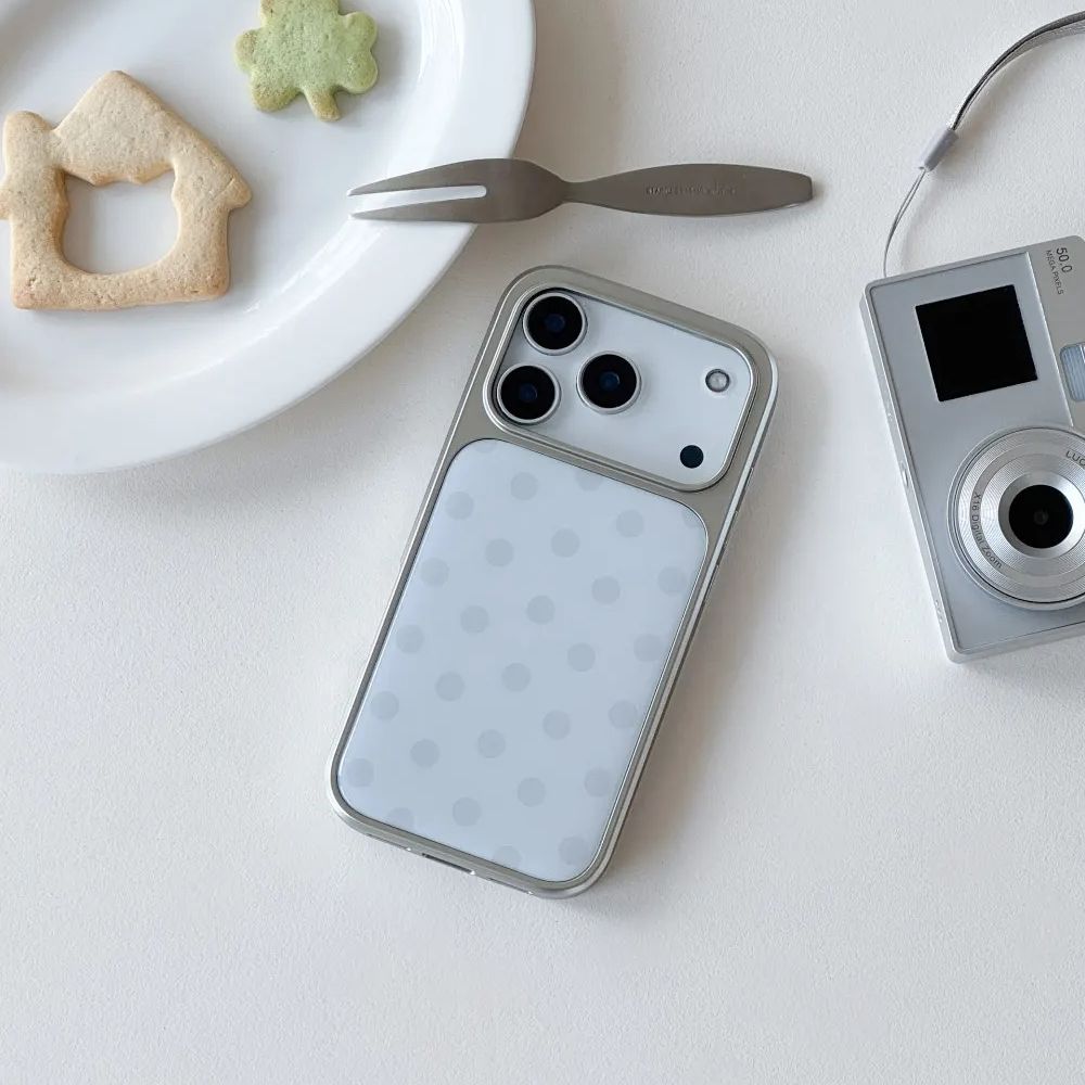 Korean Ins Minimalist Blue Pol - đánh giá và giá Phone Cases Polka Dot