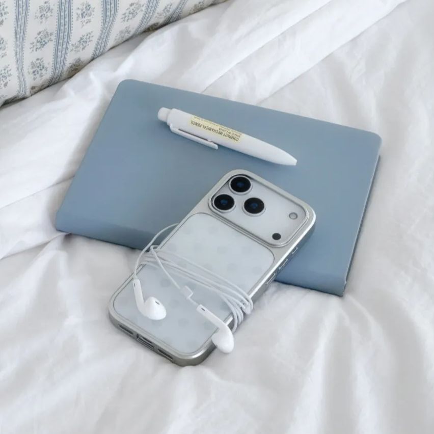 Korean Ins Minimalist Blue Pol - đánh giá và giá Phone Cases Polka Dot