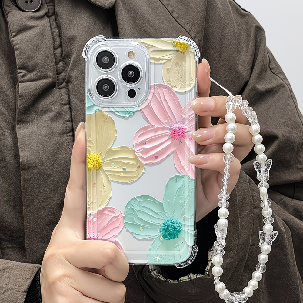 Colorful Flower Clear TPU 4-Co - đánh giá và giá Phone Cases Drop Proof