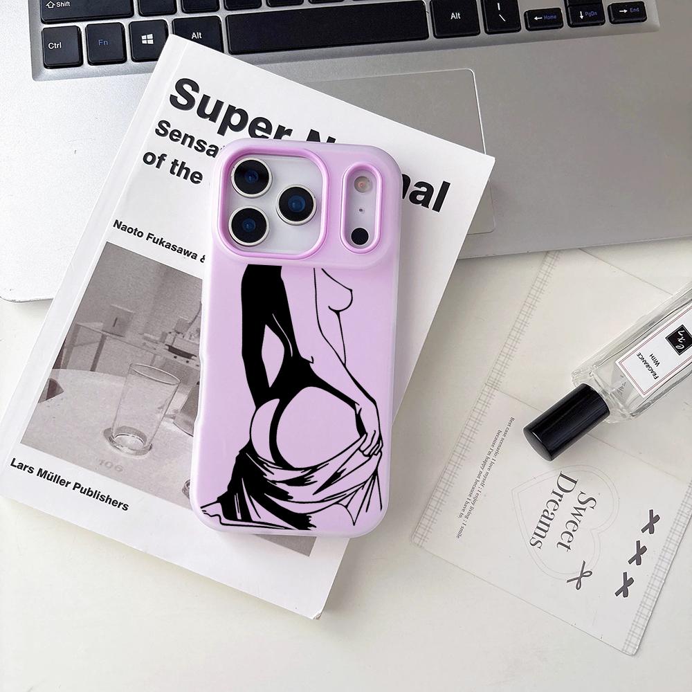 Nude woman Line Art Phone Case - đánh giá và giá Phone Cases Transparent