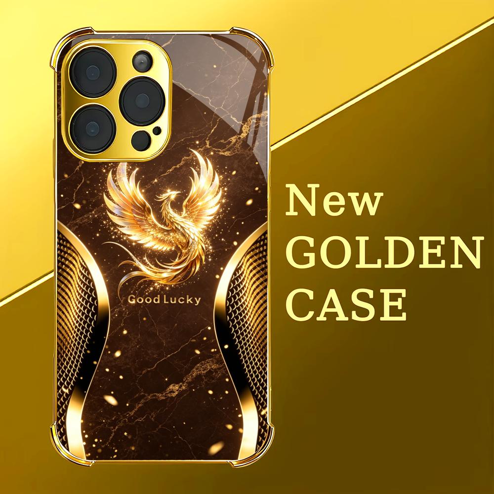 Stylish Golden Phoenix glass p - đánh giá và giá Phone Cases Rhode
