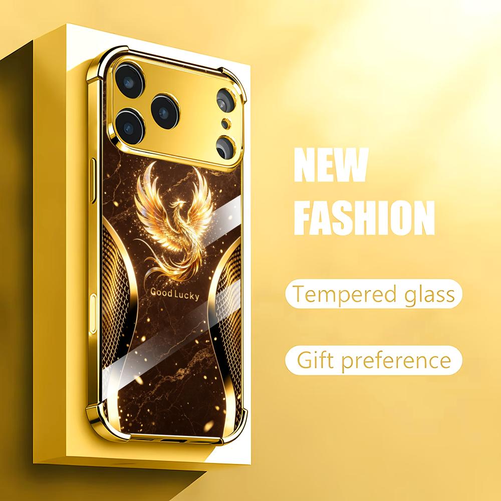 Stylish Golden Phoenix glass p - đánh giá và giá Phone Cases Rhode
