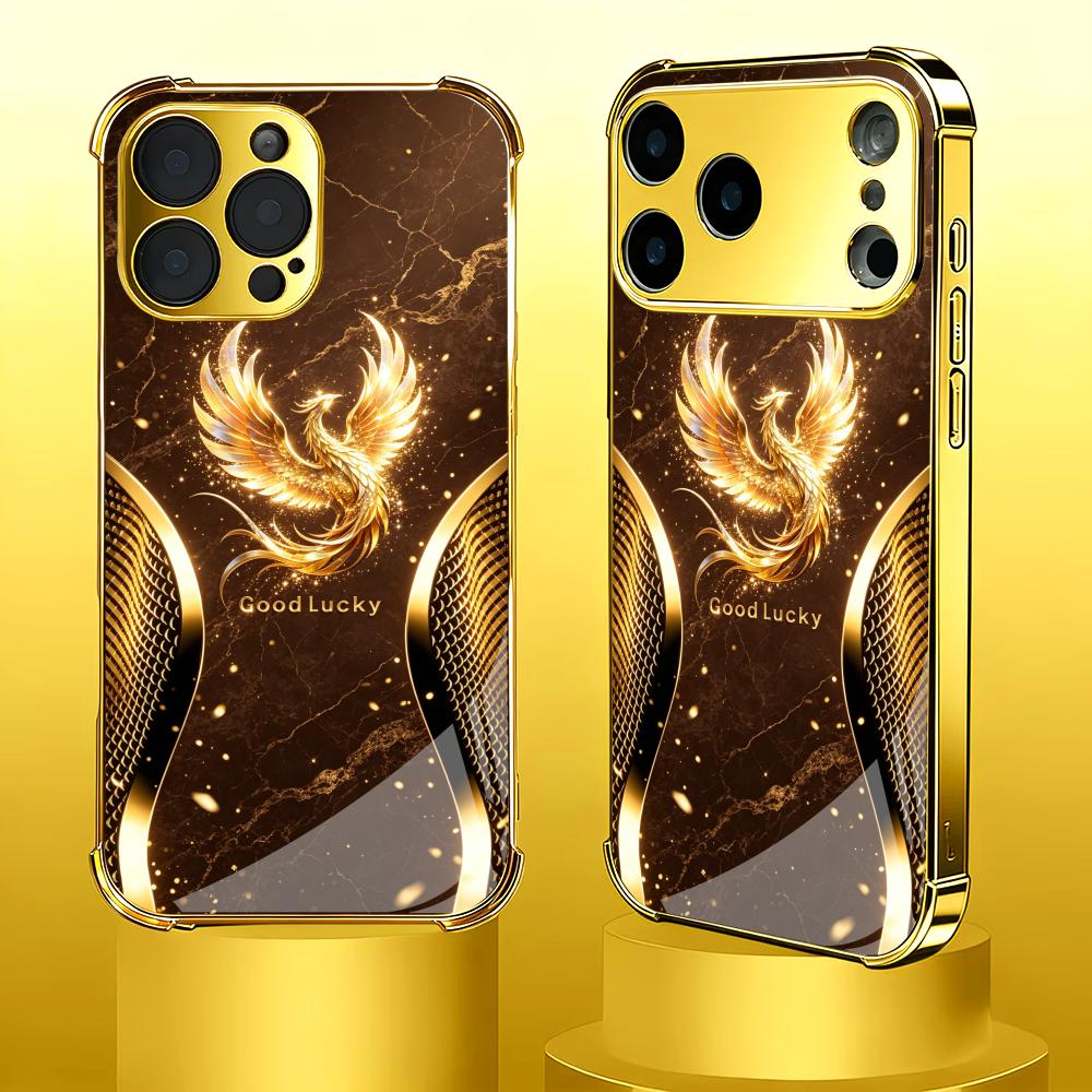 Stylish Golden Phoenix glass p - đánh giá và giá Phone Cases Rhode