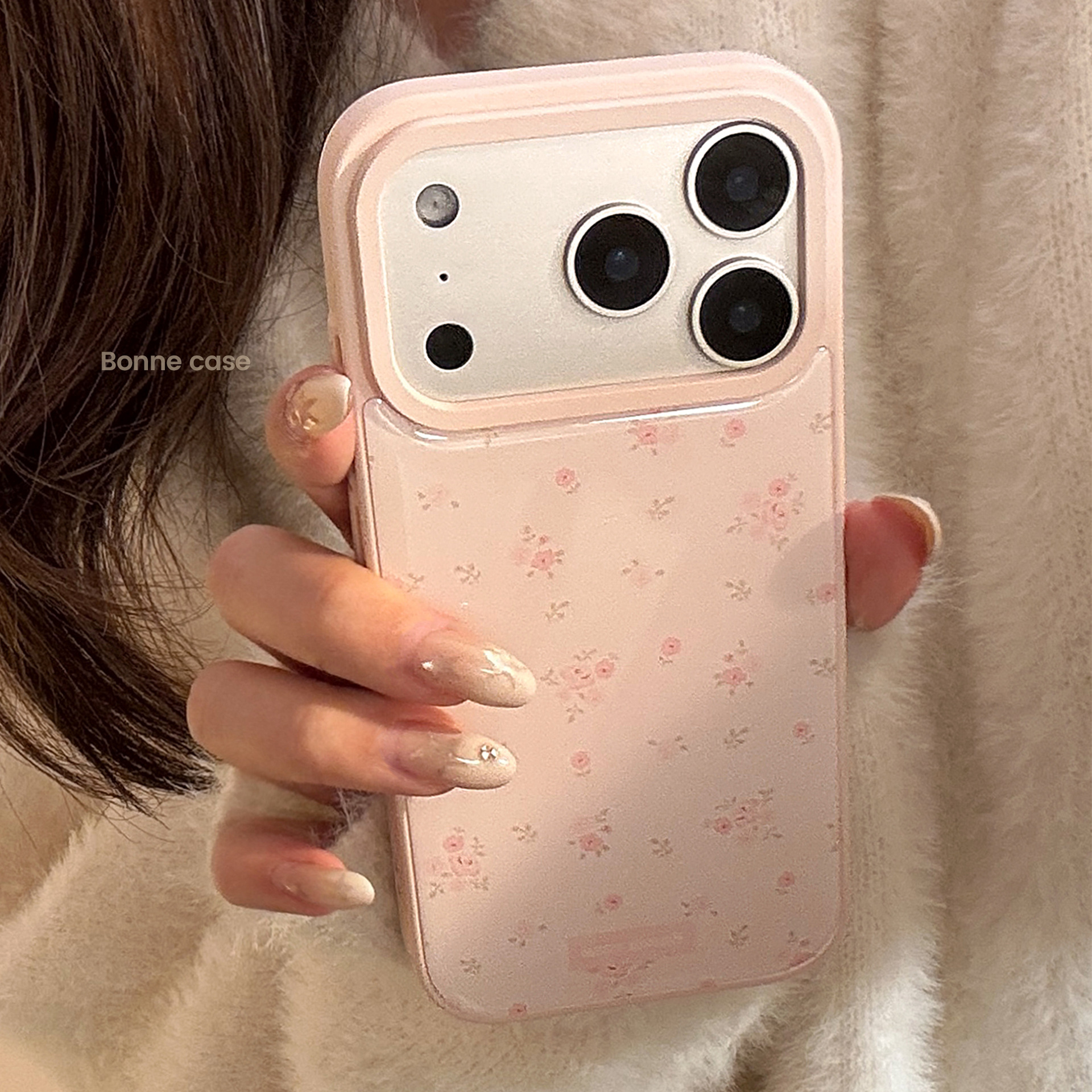 Korean Full Screen Pink Flower - đánh giá và giá Phone Cases Drop Proof