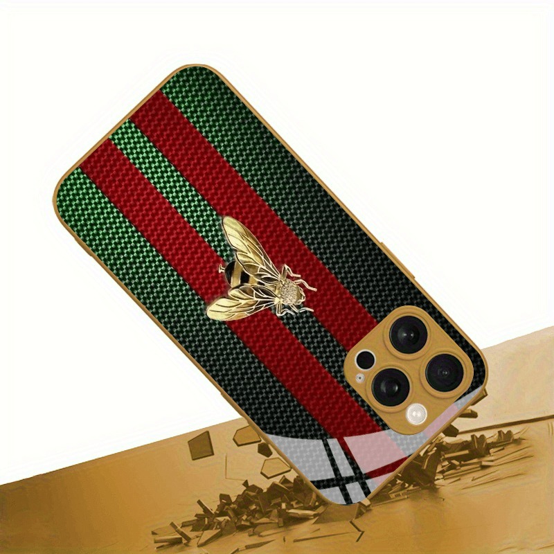 Red Green Striped Golden Bee G - đánh giá và giá Phone Cases Dior