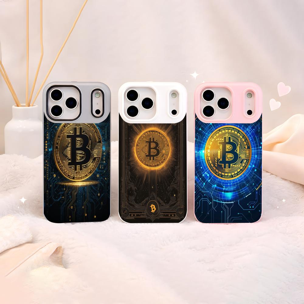 crypto theme Bitcoin Phone Cas - đánh giá và giá Phone Cases Yellow