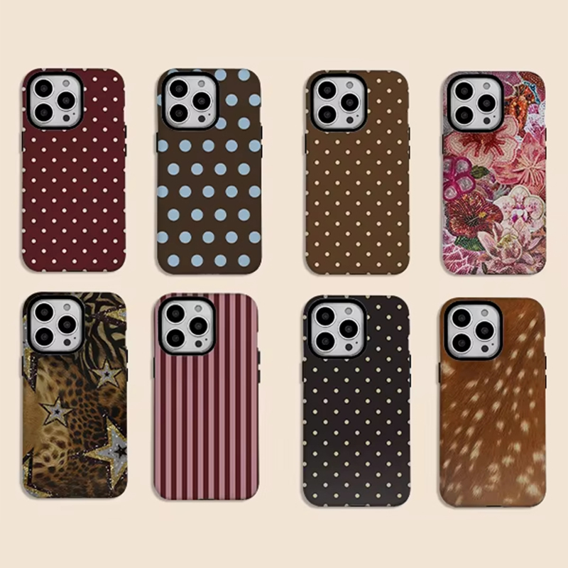 Stylish Polka Dots Stripes Ret - đánh giá và giá Phone Cases Polka Dot