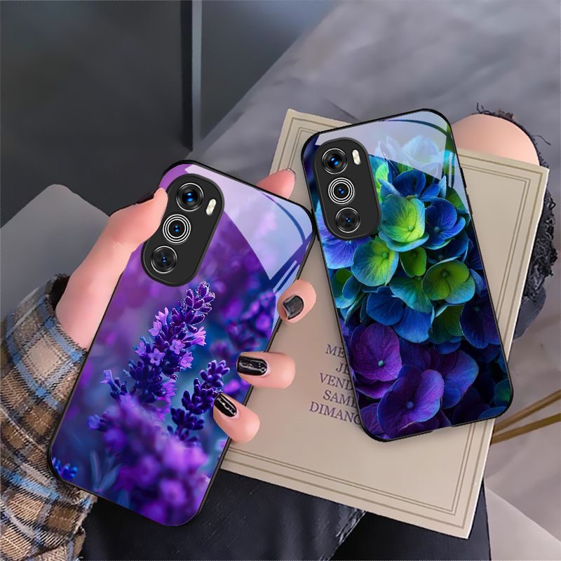 Purple tulip pattern For Motor - đánh giá và giá Phone Cases Motorola