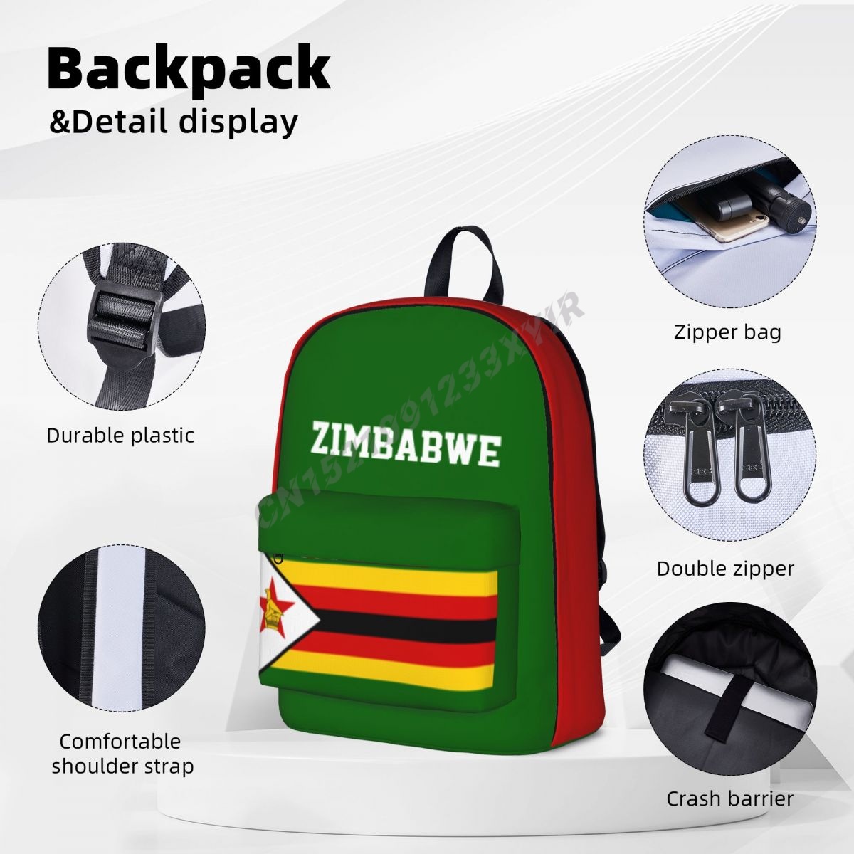 Unisex Backpack Zimbabwe Flag  - đánh giá và giá Phone Cases Zimbabwe