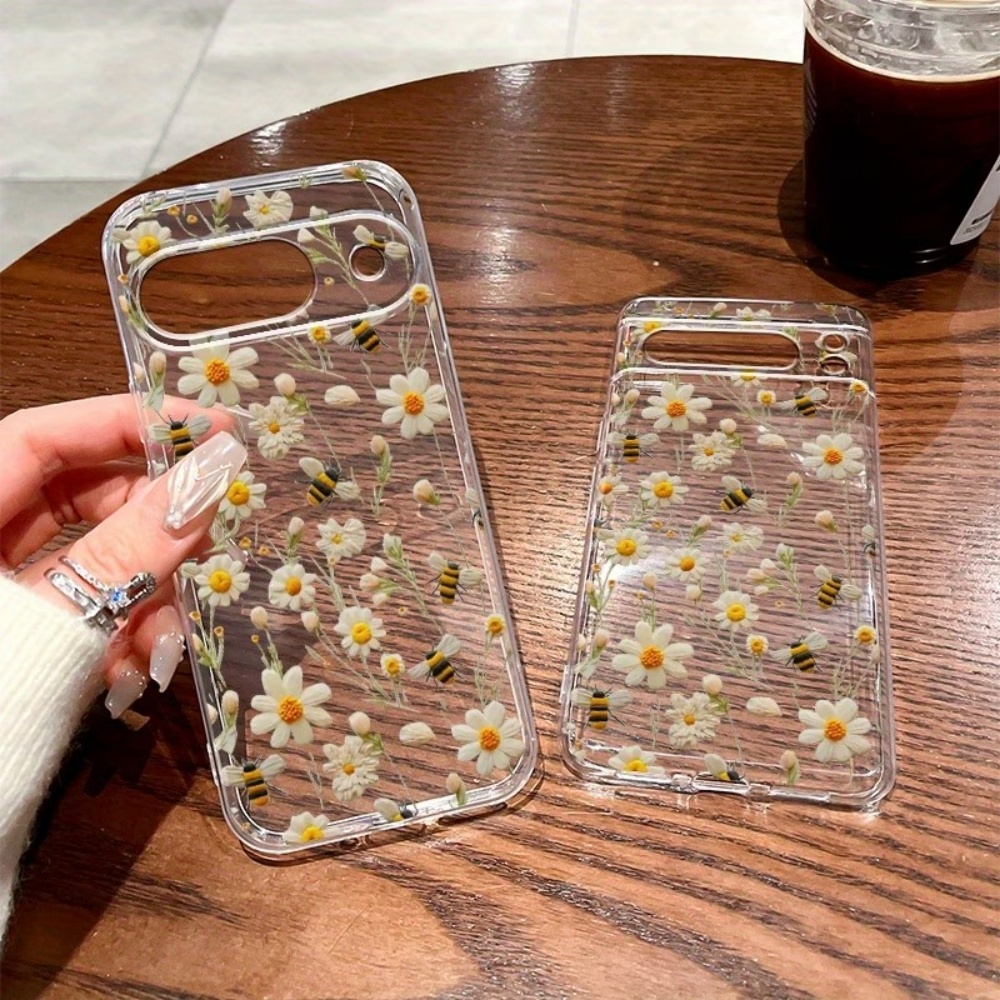 Cute Honeybee Flower Pattern S - đánh giá và giá Phone Cases Pixel 10 Pro