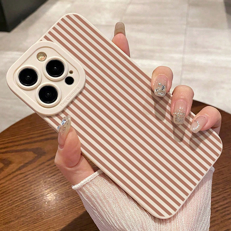Pink Striped Painted Anti-Drop - đánh giá và giá Phone Cases Store