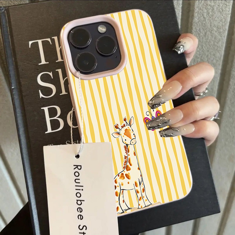 Giraffe Yellow White Stripes P - đánh giá và giá Phone Cases Yellow