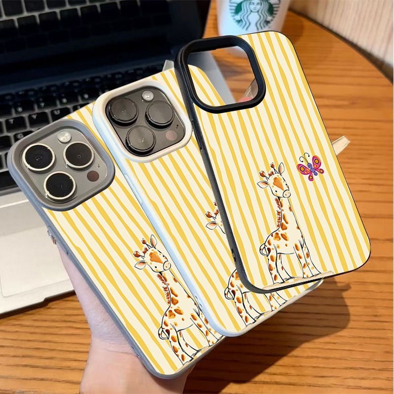 Giraffe Yellow White Stripes P - đánh giá và giá Phone Cases Yellow